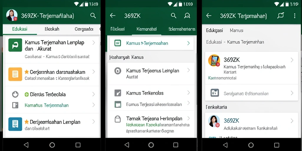Antarmuka 369ZK yang intuitif dan informatif.